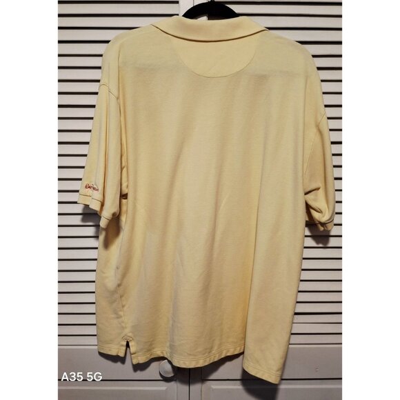 Walt Disney World Yellow Polo Shirt With Mickey Mouse Embroidery Size L 100% Cot - Picture 4 of 5